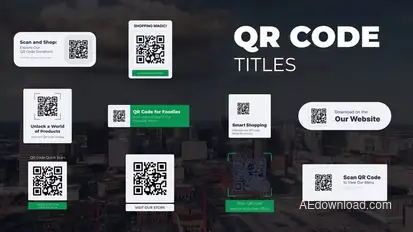 QR Code Titles Elements template preview