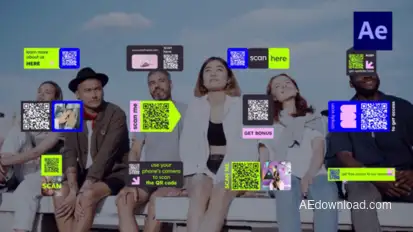 QR Code Titles /Ae Titles template preview