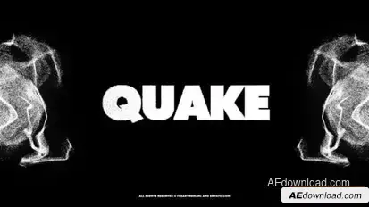 Videohive Quake! The Black Typography Openers template preview