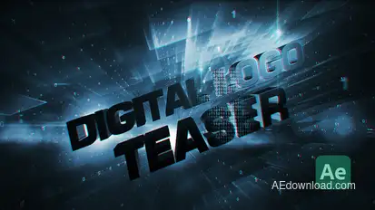 Quantum Code - Futuristic Digital Logo Reveal Logo Stings template preview