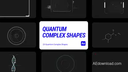 Quantum Complex Shapes for After Effects Elements template preview