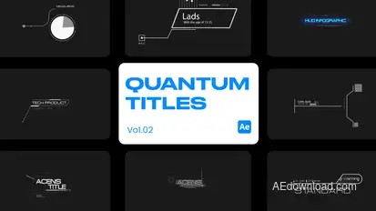 Quantum Titles V.2 For After Effects Titles template preview