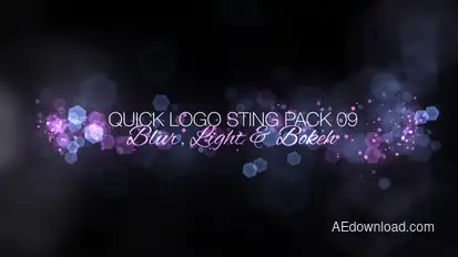 Quick Logo Sting Pack 09: Blur, Light & Bokeh Logo Stings template preview