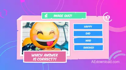 Quiz Game broadcast-packages template preview