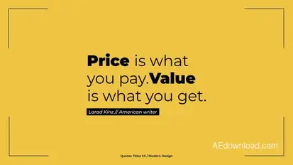 Quotes 1.0 | After Effects Titles template preview