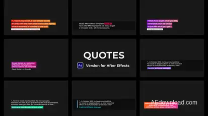 Quotes Titles template preview