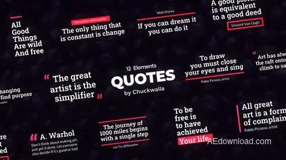 Quotes Titles template preview