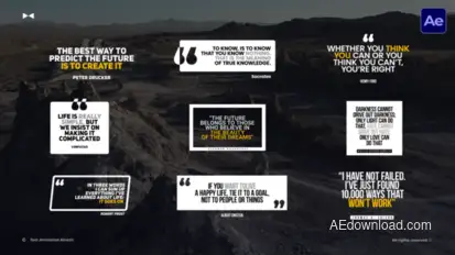 Quotes Animation Text  AE Titles template preview
