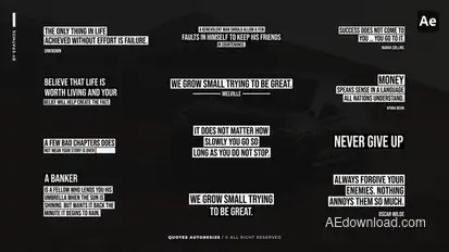 Quotes Autoresize | AE Titles template preview