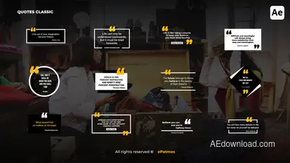 Quotes Classic | AE Titles template preview