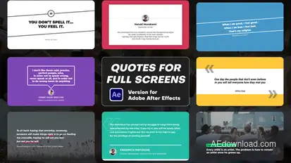 Quotes for Full Screens Titles template preview