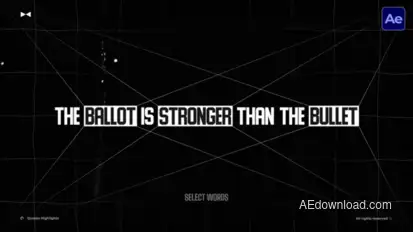 Quotes Highlights  AE Titles template preview