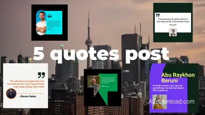 Quotes Post Pack Video Displays template preview
