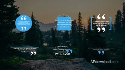 Quotes Titles 1.0 | After Effects Titles template preview