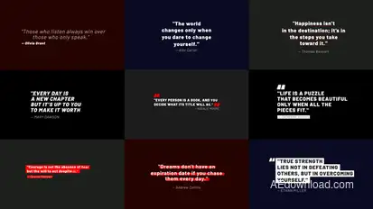 Quotes Titles 3.0 | After Effects Titles template preview