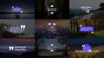 Quotes Titles | AE Titles template preview
