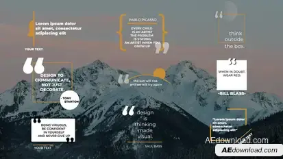 Quotes Titles | AE Elements template preview