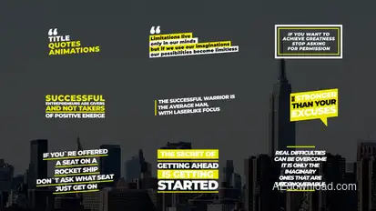 Quotes Titles | AE Titles template preview