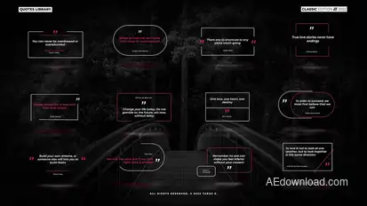 Quotes Titles | After Effects Titles template preview