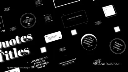 Quotes Titles | After Effects Titles template preview