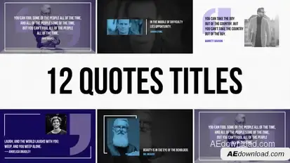 Quotes Titles Pack | AE Titles template preview