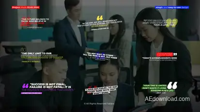 Quotes Titles Pack | After Effects Titles template preview