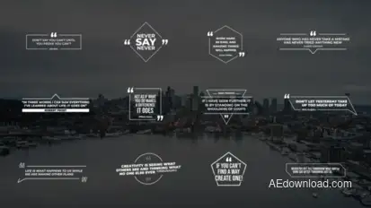 Quotes Titles V2 | After Effects Titles template preview