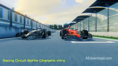 Racing Circuit Battle Cinematic Intro Openers template preview