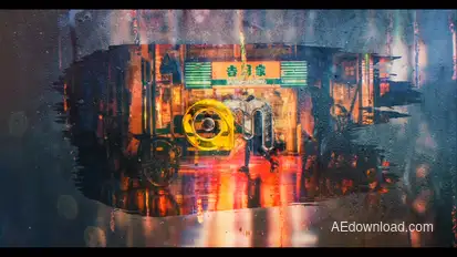 Rain Drops Logo Logo Stings template preview