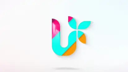 Rainbow Line Logo Reveal Logo Stings template preview