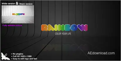 Rainbow Logo Logo Stings template preview