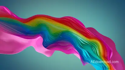 Rainbow Logo Reveal Logo Stings template preview