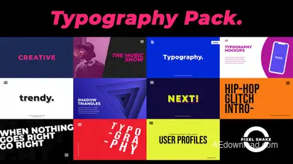 Rama - Modern Typography Pack Titles template preview