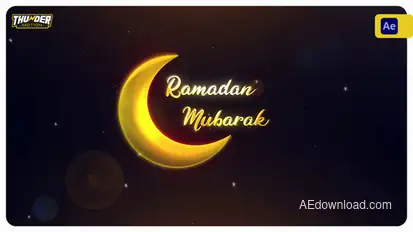 Ramadan & Eid Greetings Logo Stings template preview