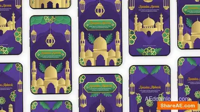 Videohive Ramadan Celebration Instagram Stories Elements template preview