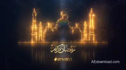Ramadan Greeting Logo Intro Logo Stings template preview