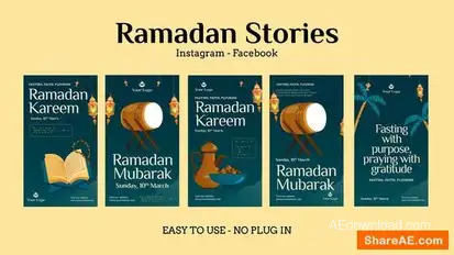 Ramadan Instagram Stories Openers template preview
