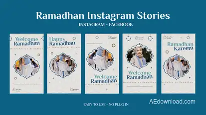 Ramadan Instagram Stories Openers template preview
