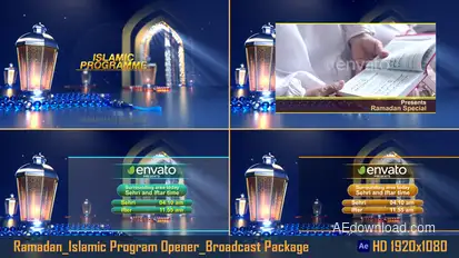 Ramadan_Islamic Program Opener_Broadcast Package broadcast-packages template preview