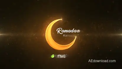 Ramadan Kareem Intro Logo Stings template preview