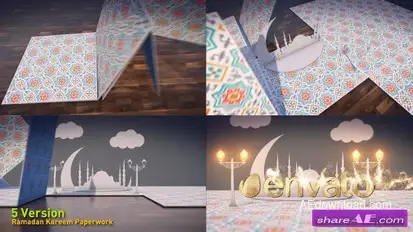 Videohive Ramadan Kareem Paperwork Openers template preview