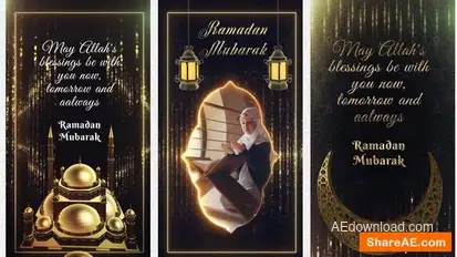 Ramadan Kareem Social Media Intro Openers template preview