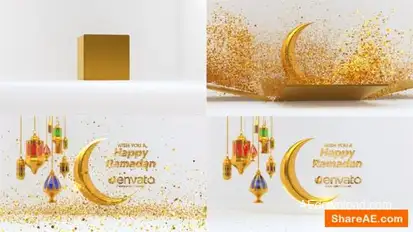 Ramadan logo intro and Reveal Logo Stings template preview