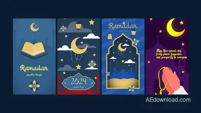 Ramadan Vertical Stories Elements template preview