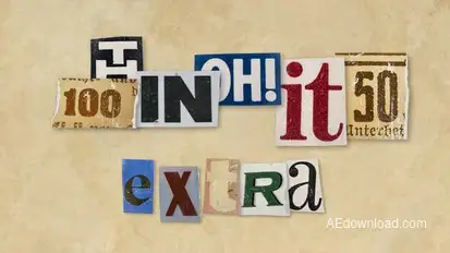 Ransom Letters Elements template preview