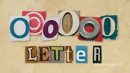 Ransom Letters - O Letters Elements template preview