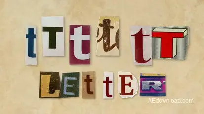 Ransom Letters - T Letters Elements template preview