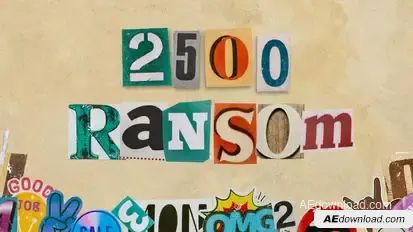 Ransom Letters Elements template preview