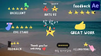 Rate Titles | After Effects Titles template preview