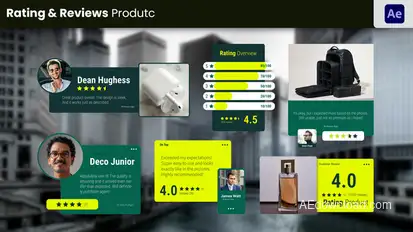 Rating & Review Product Elements template preview